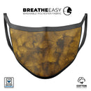 Micro Golden Fibers V2 - Made in USA Mouth Cover Unisex Anti-Dust Cotton Blend Reusable & Washable Face Mask with Adjustable Sizing for Adult or Child