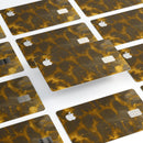 Micro Golden Giraffe Pattern - Premium Protective Decal Skin-Kit for the Apple Credit Card
