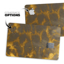 Micro Golden Giraffe Pattern - Premium Protective Decal Skin-Kit for the Apple Credit Card