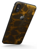 Micro Golden Giraffe Pattern - iPhone X Skin-Kit