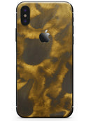 Micro Golden Leopard Spots - iPhone X Skin-Kit