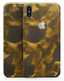 Micro Golden Leopard Spots - iPhone X Skin-Kit