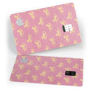 Micro Golden Pony Over Pink - Premium Protective Decal Skin-Kit for the Apple Credit Card