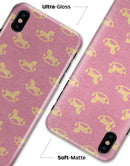Micro Golden Pony Over Pink - iPhone X Clipit Case