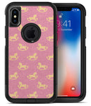 Micro Golden Pony Over Pink - iPhone X OtterBox Case & Skin Kits