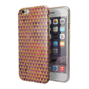 Micro Golden Triangles Over Pink Fumes iPhone 6/6s or 6/6s Plus 2-Piece Hybrid INK-Fuzed Case