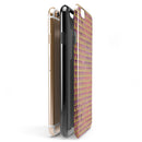 Micro Golden Triangles Over Pink Fumes iPhone 6/6s or 6/6s Plus 2-Piece Hybrid INK-Fuzed Case