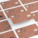 Micro Golden Triangles Over Pink Fumes - Premium Protective Decal Skin-Kit for the Apple Credit Card