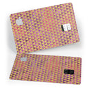 Micro Golden Triangles Over Pink Fumes - Premium Protective Decal Skin-Kit for the Apple Credit Card