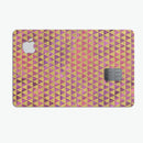 Micro Golden Triangles Over Pink Fumes - Premium Protective Decal Skin-Kit for the Apple Credit Card