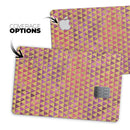 Micro Golden Triangles Over Pink Fumes - Premium Protective Decal Skin-Kit for the Apple Credit Card