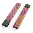 Micro Golden Triangles Over Pink Fumes - Premium Decal Protective Skin-Wrap Sticker compatible with the Juul Labs vaping device