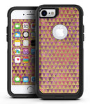 Micro Golden Triangles Over Pink Fumes - iPhone 7 or 8 OtterBox Case & Skin Kits