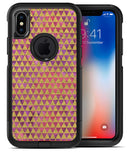 Micro Golden Triangles Over Pink Fumes - iPhone X OtterBox Case & Skin Kits