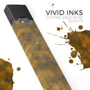 Micro Golden Watercolor Fibers V1 - Premium Decal Protective Skin-Wrap Sticker compatible with the Juul Labs vaping device