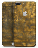Micro Golden Watercolor Fibers V1 - Skin-kit for the iPhone 8 or 8 Plus