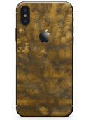 Micro Golden Watercolor Fibers V1 - iPhone X Skin-Kit