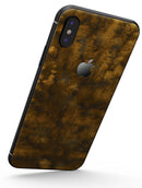 Micro Golden Watercolor Fibers V1 - iPhone X Skin-Kit