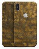 Micro Golden Watercolor Fibers V1 - iPhone X Skin-Kit