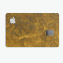 Micro Golden Watercolor Stains - Premium Protective Decal Skin-Kit for the Apple Credit Card