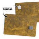 Micro Golden Watercolor Stains - Premium Protective Decal Skin-Kit for the Apple Credit Card