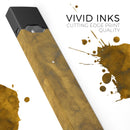 Micro Golden Watercolor Stains - Premium Decal Protective Skin-Wrap Sticker compatible with the Juul Labs vaping device