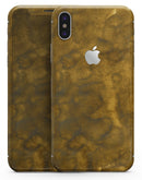 Micro Golden Watercolor Stains - iPhone X Skin-Kit