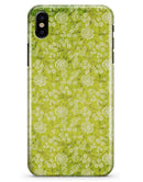 Micro Green Rose Pattern - iPhone X Clipit Case