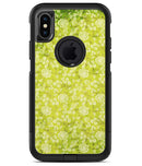 Micro Green Rose Pattern - iPhone X OtterBox Case & Skin Kits