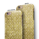 Micro Grungy Mustard Pattern iPhone 6/6s or 6/6s Plus 2-Piece Hybrid INK-Fuzed Case