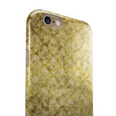 Micro Grungy Mustard Pattern iPhone 6/6s or 6/6s Plus 2-Piece Hybrid INK-Fuzed Case