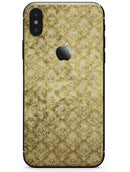 Micro Grungy Mustard Pattern - iPhone X Skin-Kit