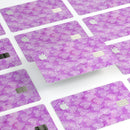 Micro Hearts Over Purple adn Piink Grunge Surface - Premium Protective Decal Skin-Kit for the Apple Credit Card