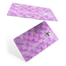 Micro Hearts Over Purple adn Piink Grunge Surface - Premium Protective Decal Skin-Kit for the Apple Credit Card