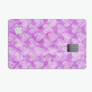 Micro Hearts Over Purple adn Piink Grunge Surface - Premium Protective Decal Skin-Kit for the Apple Credit Card