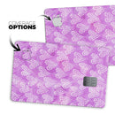 Micro Hearts Over Purple adn Piink Grunge Surface - Premium Protective Decal Skin-Kit for the Apple Credit Card