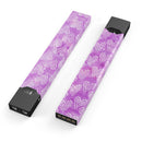 Micro Hearts Over Purple adn Piink Grunge Surface - Premium Decal Protective Skin-Wrap Sticker compatible with the Juul Labs vaping device