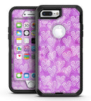Micro Hearts Over Purple adn Piink Grunge Surface - iPhone 7 Plus/8 Plus OtterBox Case & Skin Kits
