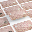 Micro Maroon and Faded Yellow Rococo Pattern - Premium Protective Decal Skin-Kit for the Apple Credit Card