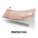 Micro Maroon and Faded Yellow Rococo Pattern - Premium Protective Decal Skin-Kit for the Apple Credit Card