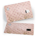 Micro Maroon and Faded Yellow Rococo Pattern - Premium Protective Decal Skin-Kit for the Apple Credit Card