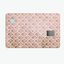 Micro Maroon and Faded Yellow Rococo Pattern - Premium Protective Decal Skin-Kit for the Apple Credit Card