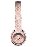 Micro Maroon and Faded Yellow Rococo Pattern Full-Body Skin Kit for the Beats by Dre Solo 3 Wireless Headphones