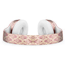 Micro Maroon and Faded Yellow Rococo Pattern Full-Body Skin Kit for the Beats by Dre Solo 3 Wireless Headphones