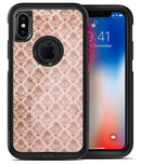Micro Maroon and Faded Yellow Rococo Pattern - iPhone X OtterBox Case & Skin Kits