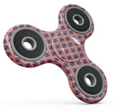Micro Navy Crowns Over Coral Full-Body Fidget Spinner Skin-Kit