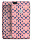 Micro Navy Crowns Over Coral - Skin-kit for the iPhone 8 or 8 Plus