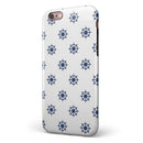 Micro Nay Ship Wheels Over White iPhone 6/6s or 6/6s Plus 2-Piece Hybrid INK-Fuzed Case