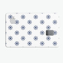 Micro Nay Ship Wheels Over White - Premium Protective Decal Skin-Kit for the Apple Credit Card