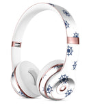 Micro Nay Ship Wheels Over White Full-Body Skin Kit for the Beats by Dre Solo 3 Wireless Headphones